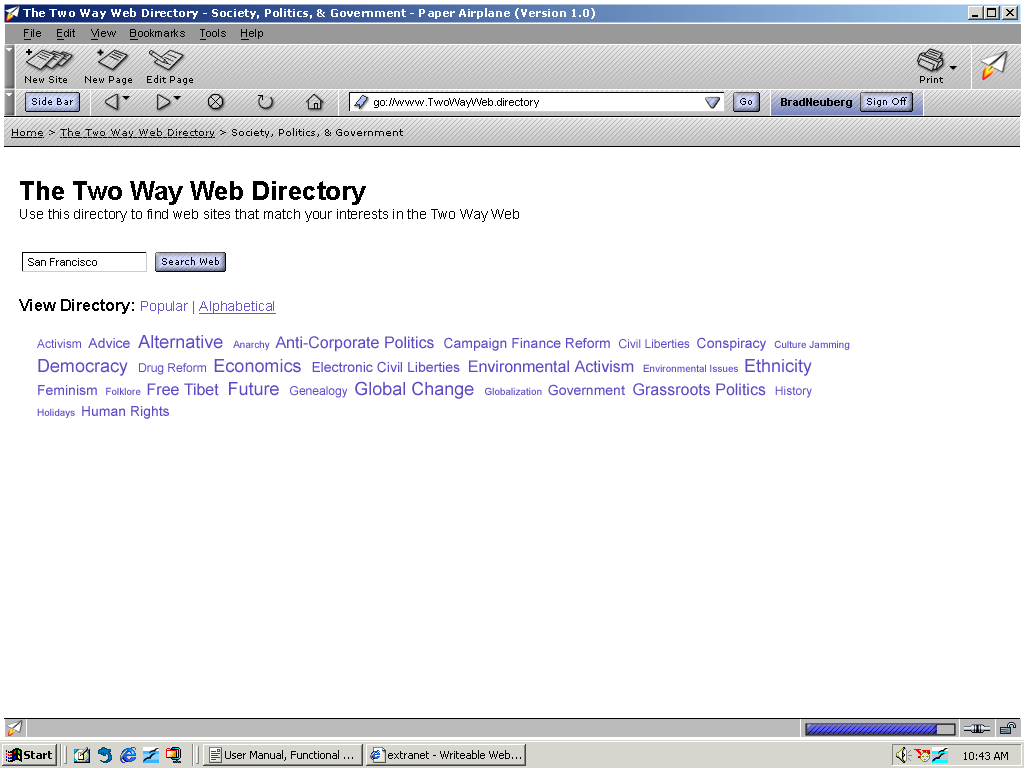 The Two Way Web Directory